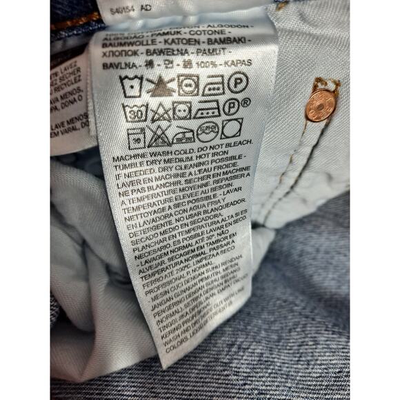 Levi's Men's 501® Original Regular Fit Button Fly Mid Rise Jeans Size W38 - Picture 7 of 8